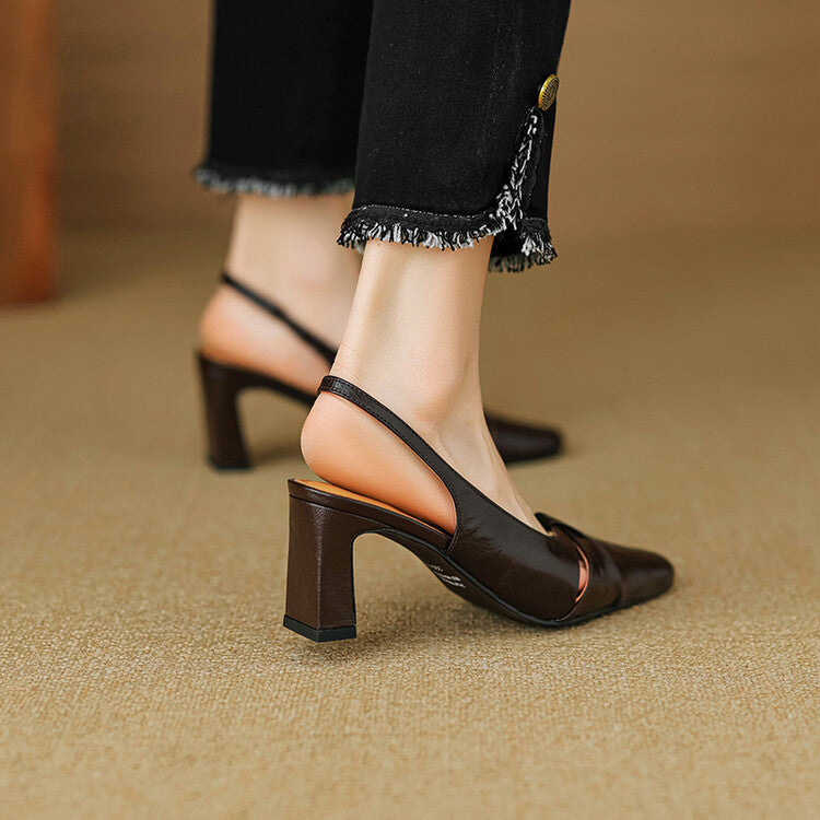 Authentic Leather Mule Shoes