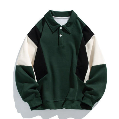 Men's Cotton Polo Sweatshirt - VibreMode