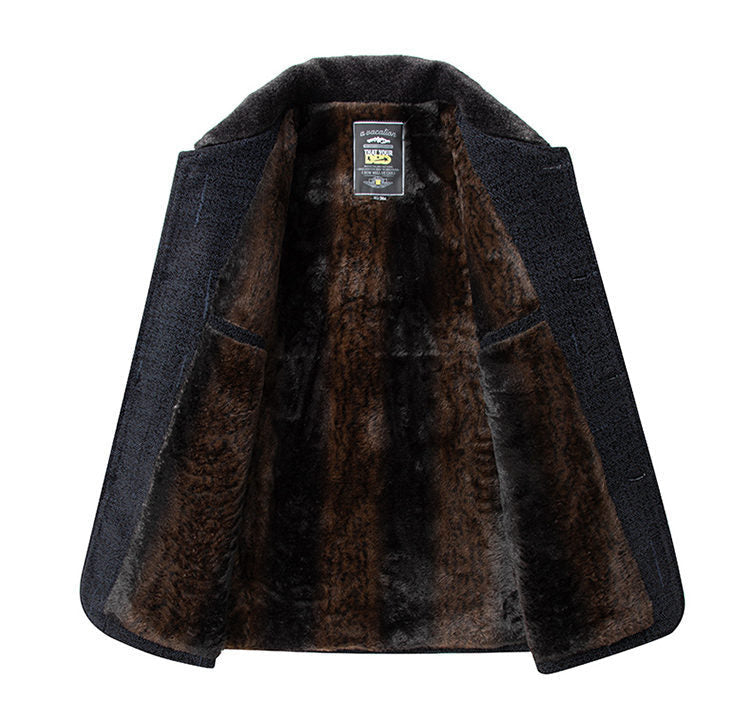 Warm Sheepskin Winter Coat