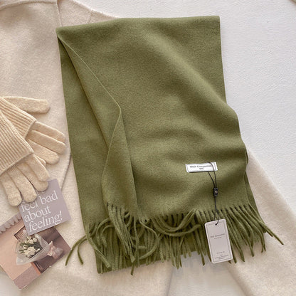 Soft Tassel Scarf Shawl