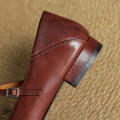 Authentic Real Leather Flat Shoes