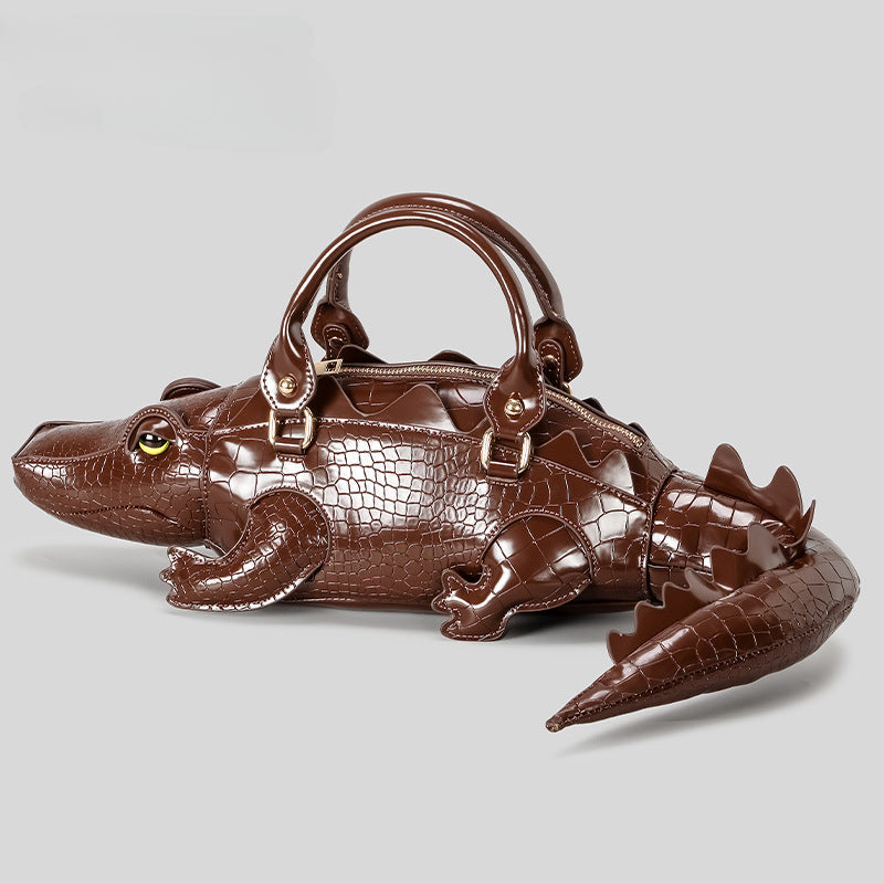 Genuine Alligator Style Leather Handbag