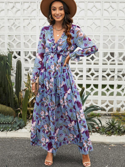 Beautiful Floral Floor Length Maxi Dress