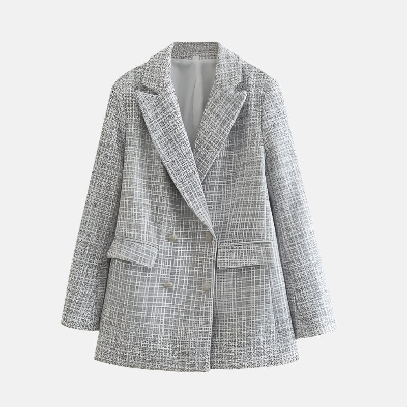 Women's Tweed Blazer Timeless Elegant - VibreMode