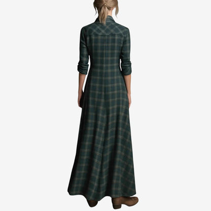 Women's Plaid Maxi Dress