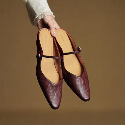 Authentic Soft Leather Mule Shoes