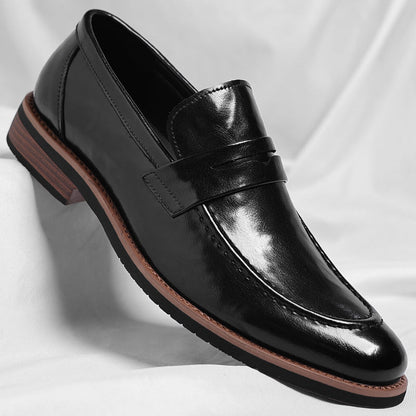 Authentic Luxe Leather Slip On Shoes