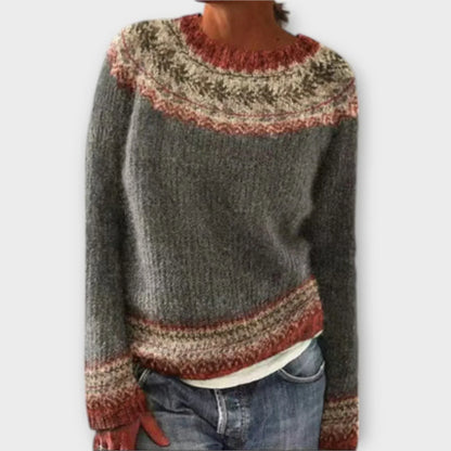 Women's Vintage Crewneck Fair Isle Sweater