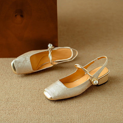 Luxury High Heel Leather Shoes