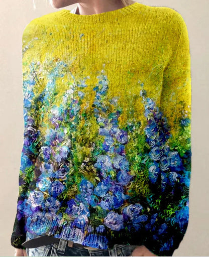Women's Floral Embroidered Sweater