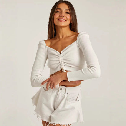 Women's Long Sleeve Ruched - VibreMode