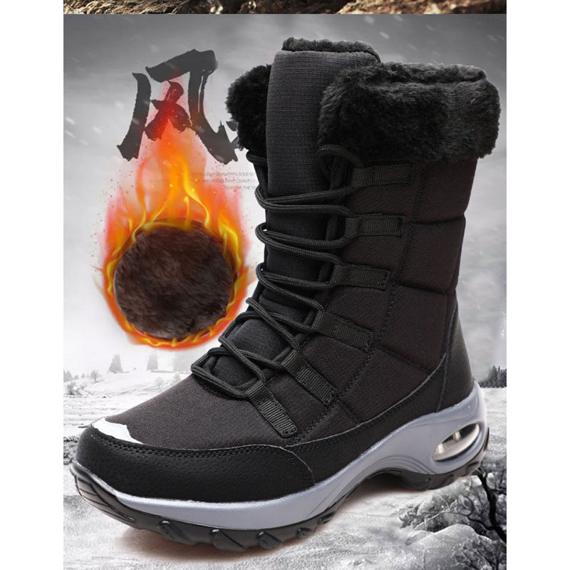 Warm Waterproof Insulated Snow Boots - Pink