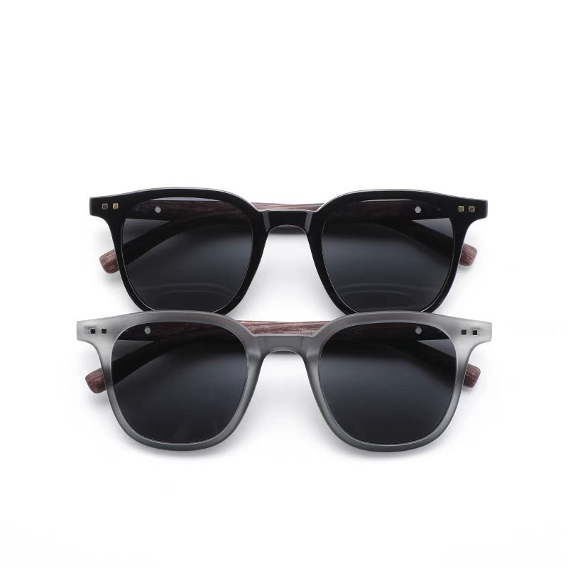 Natural Wood Frame Sunglasses