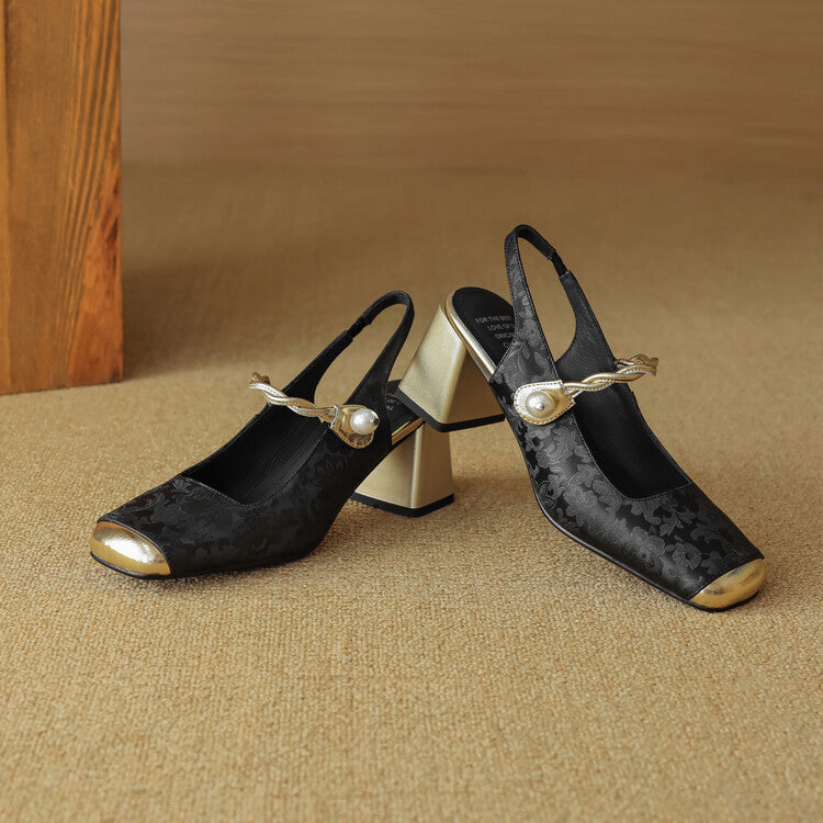 Comfortable Low Heel Slingbacks