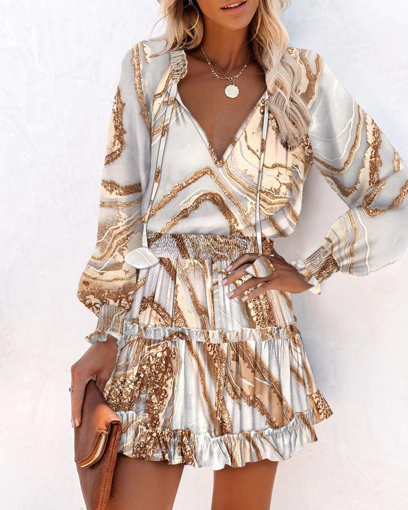 Women's Floral Mini Dress Bold Print