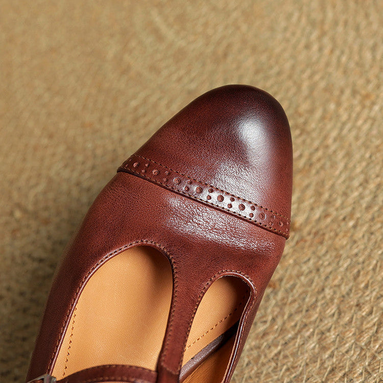 Authentic Real Leather Flat Shoes