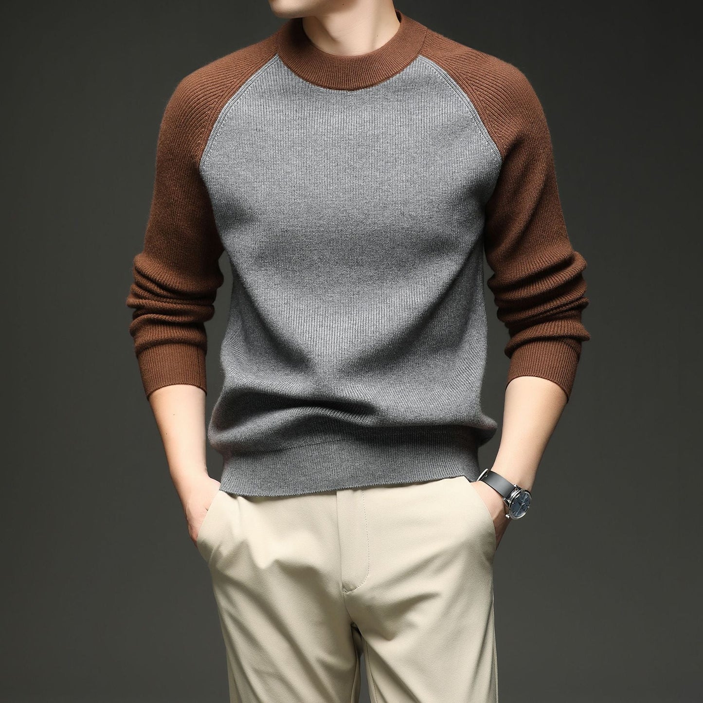 Rowan Women's Two-Tone Wool Sweater - VibreMode