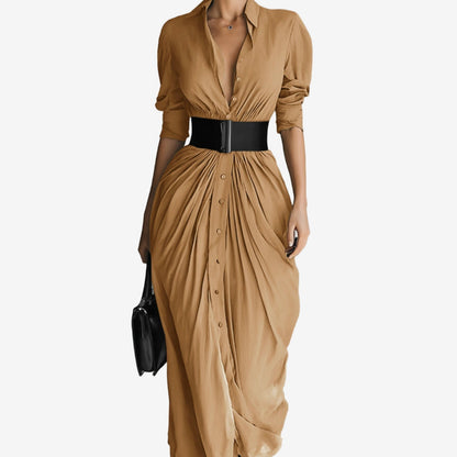 Elegant Long Sleeve Women's Dress