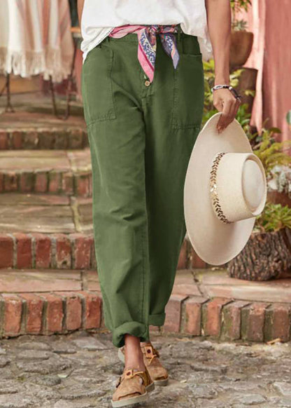 Women's High Waisted Straight Leg Trousers