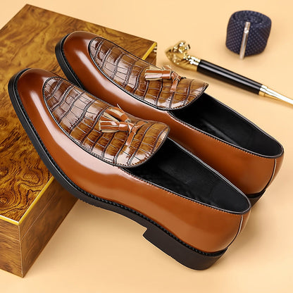 Luxury Mens Leather Slip On Shoes