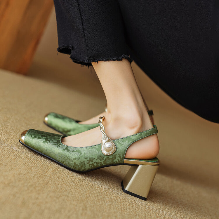 Comfortable Low Heel Slingbacks