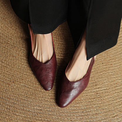Authentic Leather High Heel Sandals