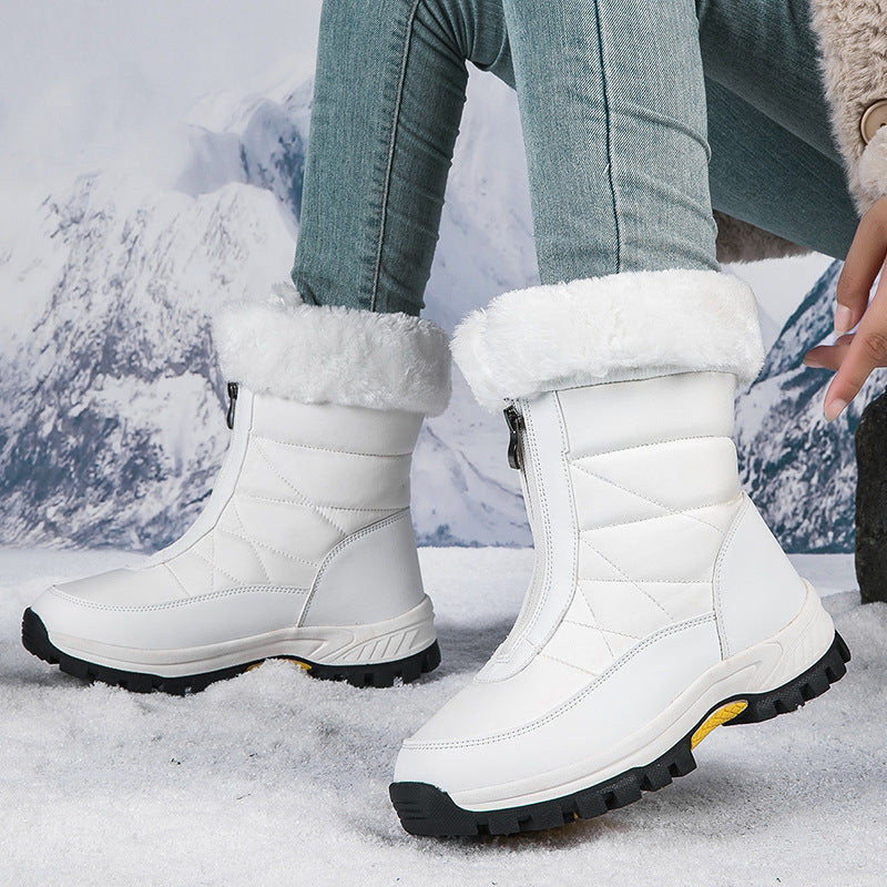 Warm Waterproof Insulated Snow Boots - Pink