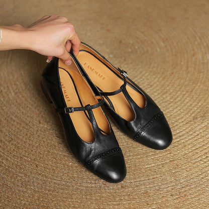 Authentic Real Leather Flat Shoes