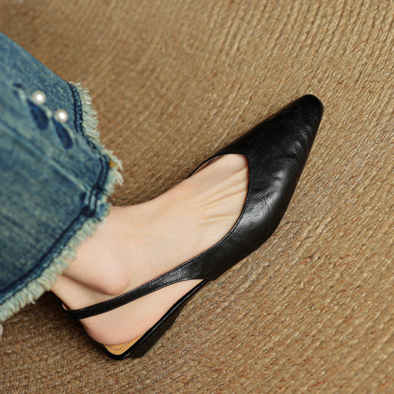 Authentic Leather High Heel Sandals