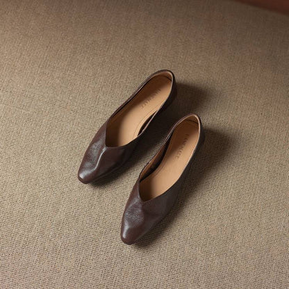 Real Leather Ballet Shoes