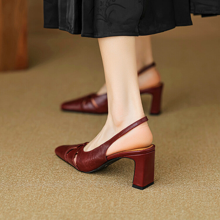 Authentic Leather Mule Shoes