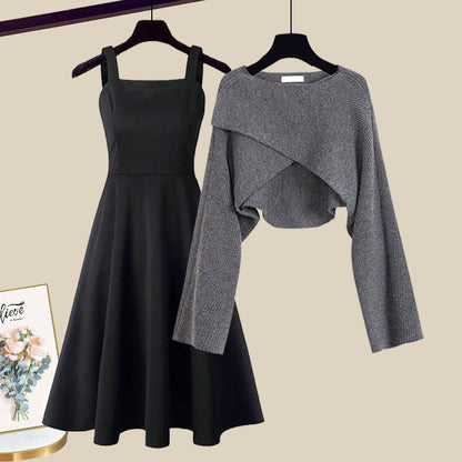 Women's Cardigan Set Cropped Sleeveless Midi - VibreMode