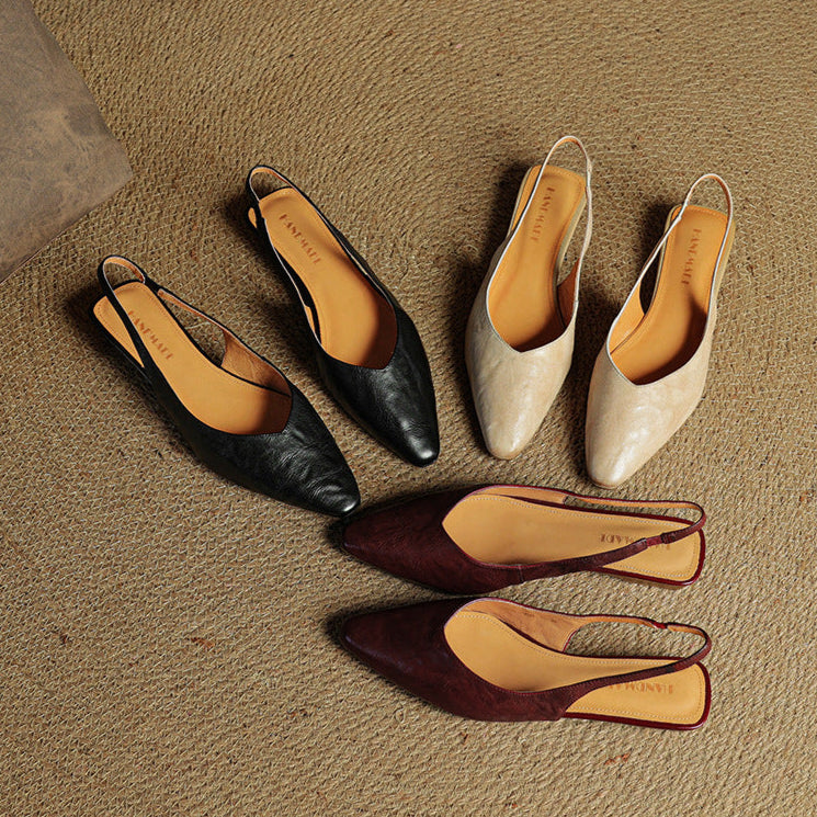 Authentic Leather High Heel Sandals
