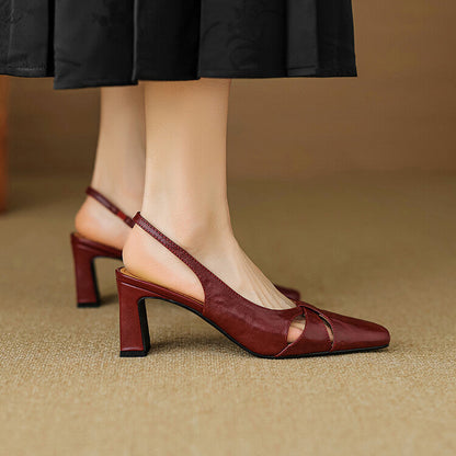 Authentic Leather Mule Shoes