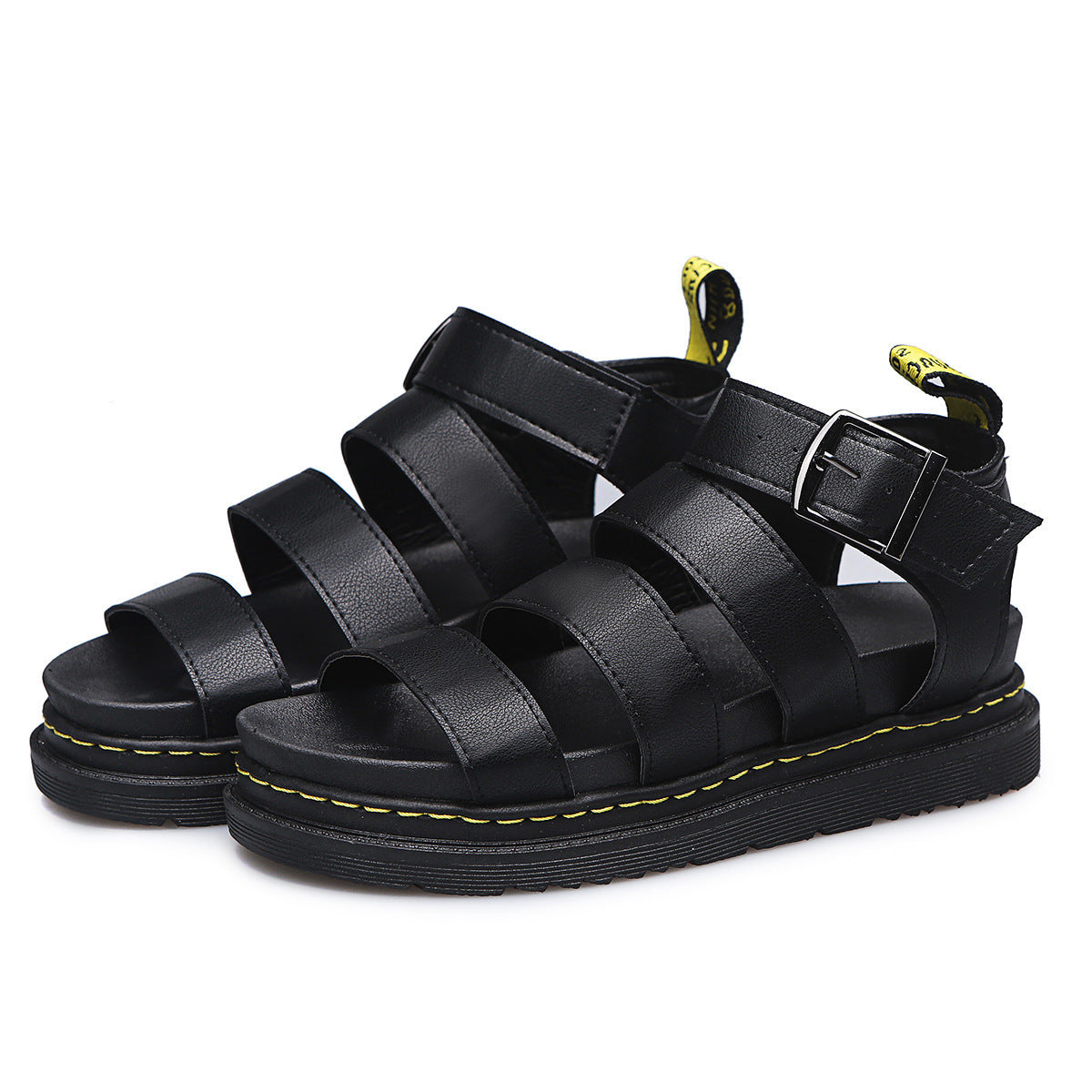 Women's Triple Strap Sandals Ankle Buckle