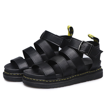 Women's Triple Strap Sandals Ankle Buckle