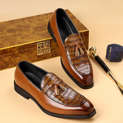 Luxury Mens Leather Slip On Shoes