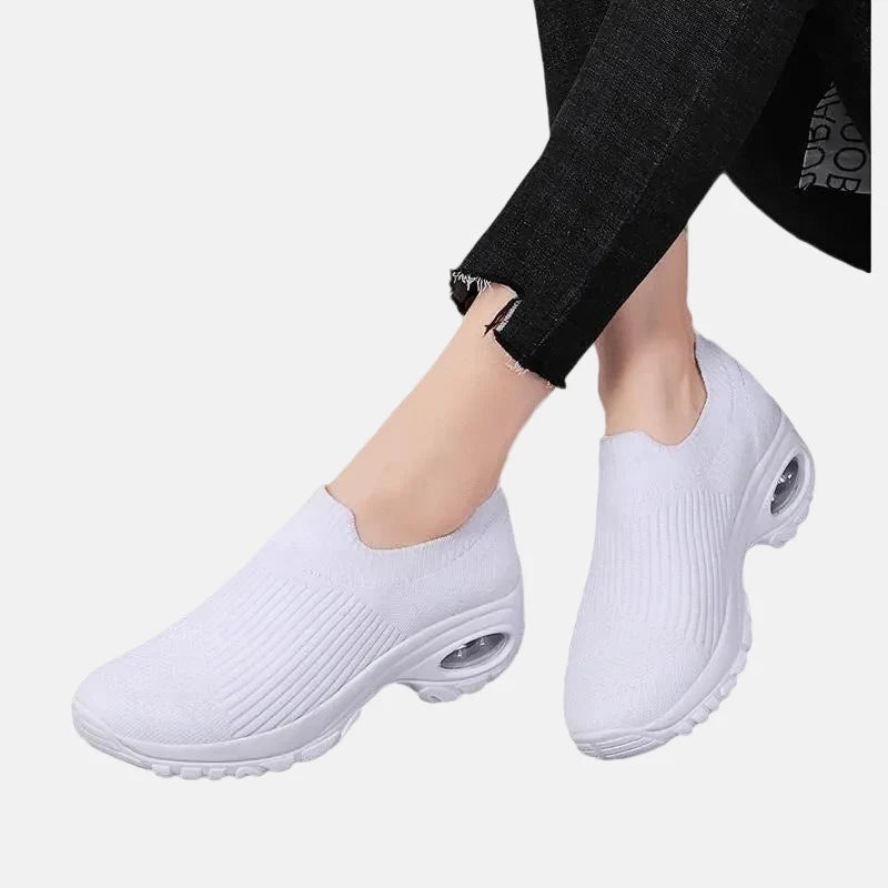 Women's Slip-On Sneakers Breathable Knit Comfort