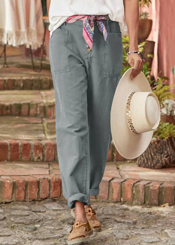 Women's High Waisted Straight Leg Trousers