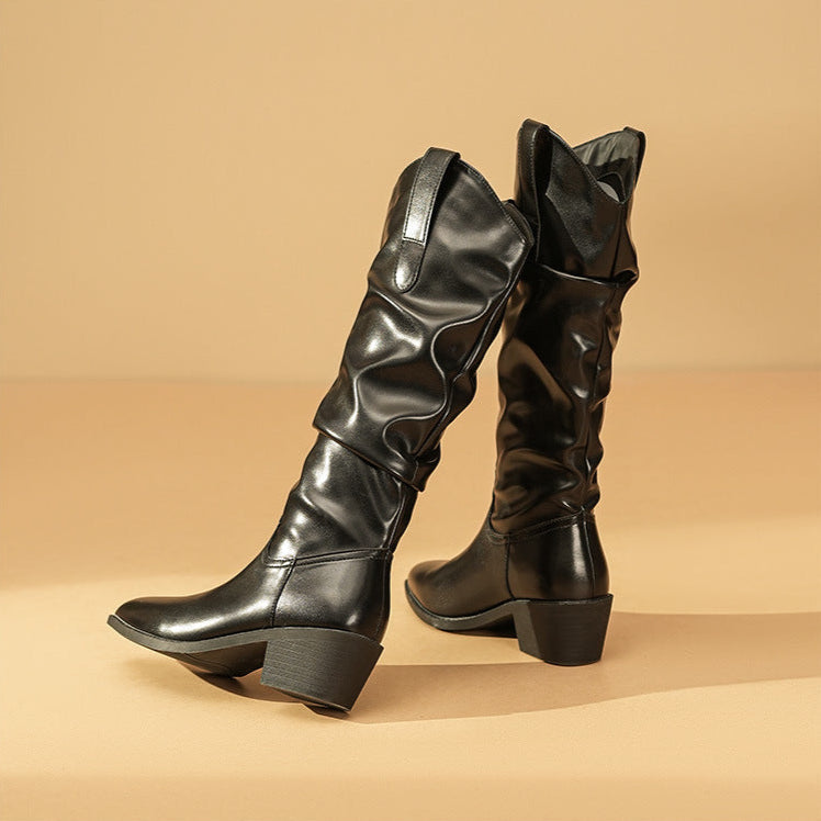 Comfortable Ankle High Leather Boots