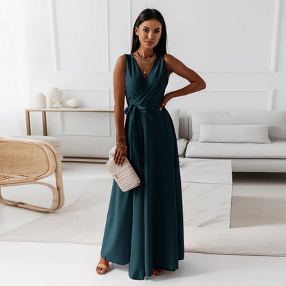 Elegant Ladies Long Wedding Guest Dress