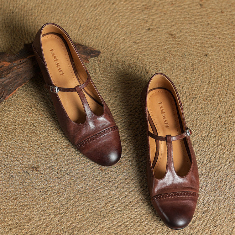 Authentic Real Leather Flat Shoes