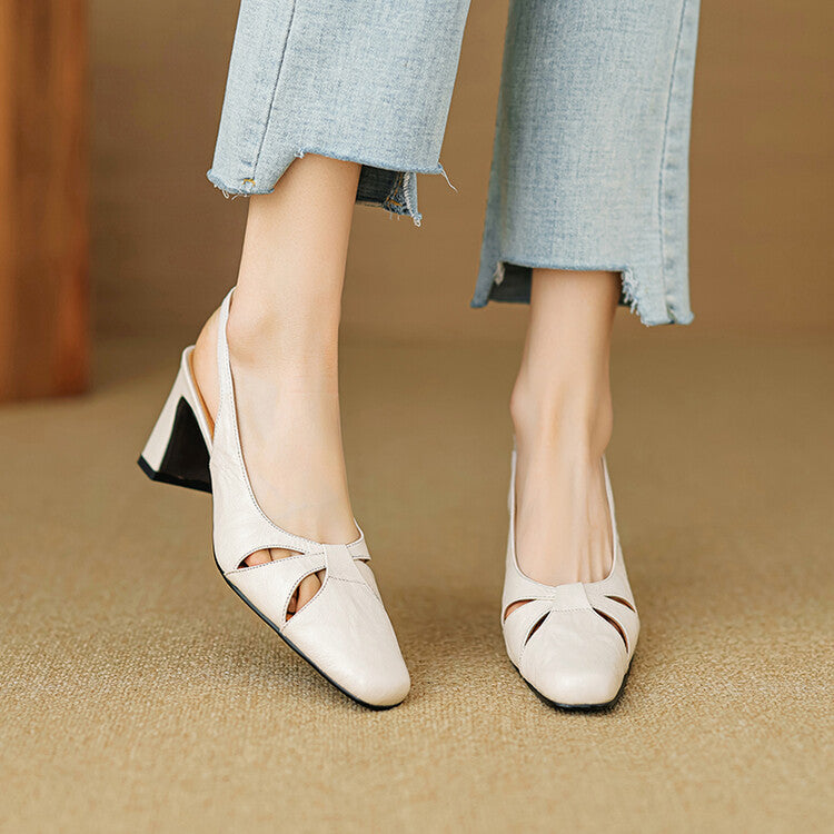 Authentic Leather Mule Shoes