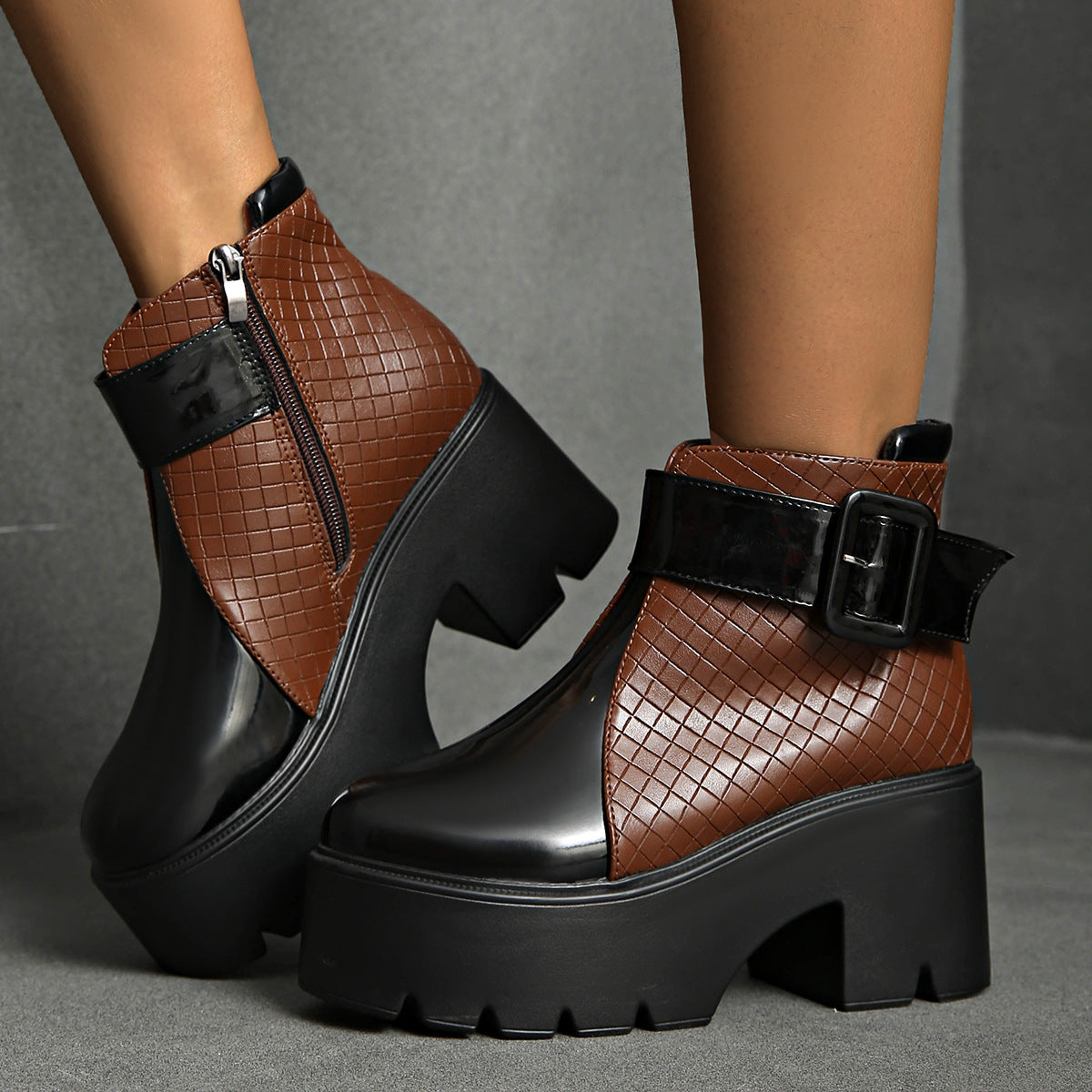 Women's Platform Ankle Boots - VibreMode