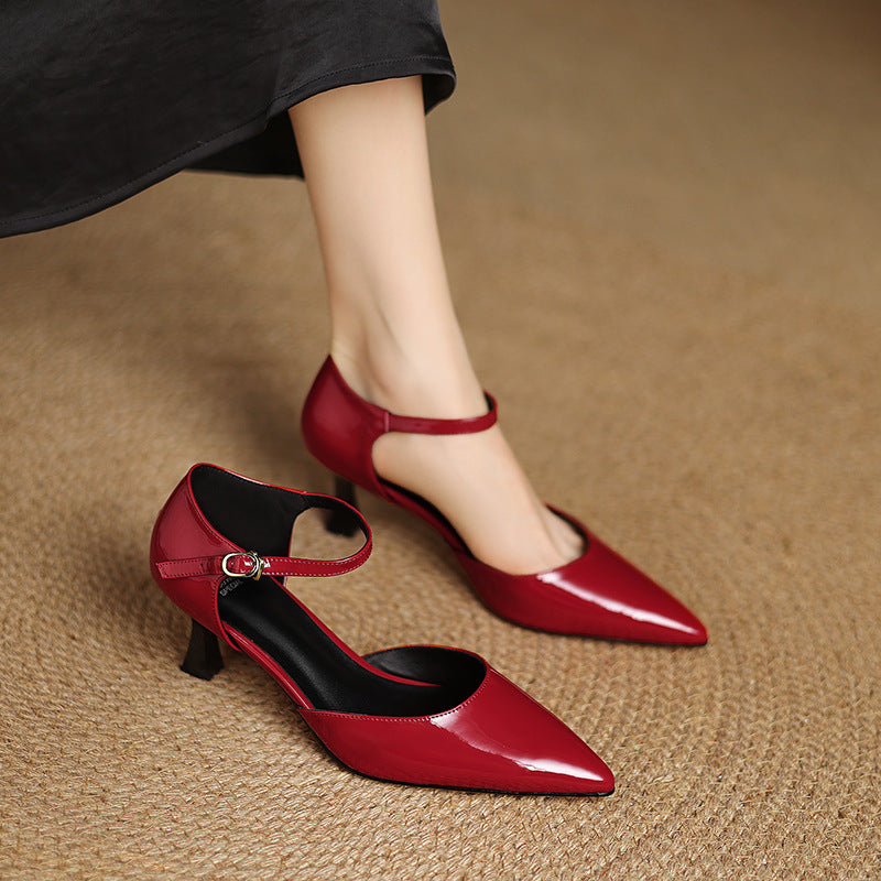 Authentic Premium Leather High Heels - VibreMode