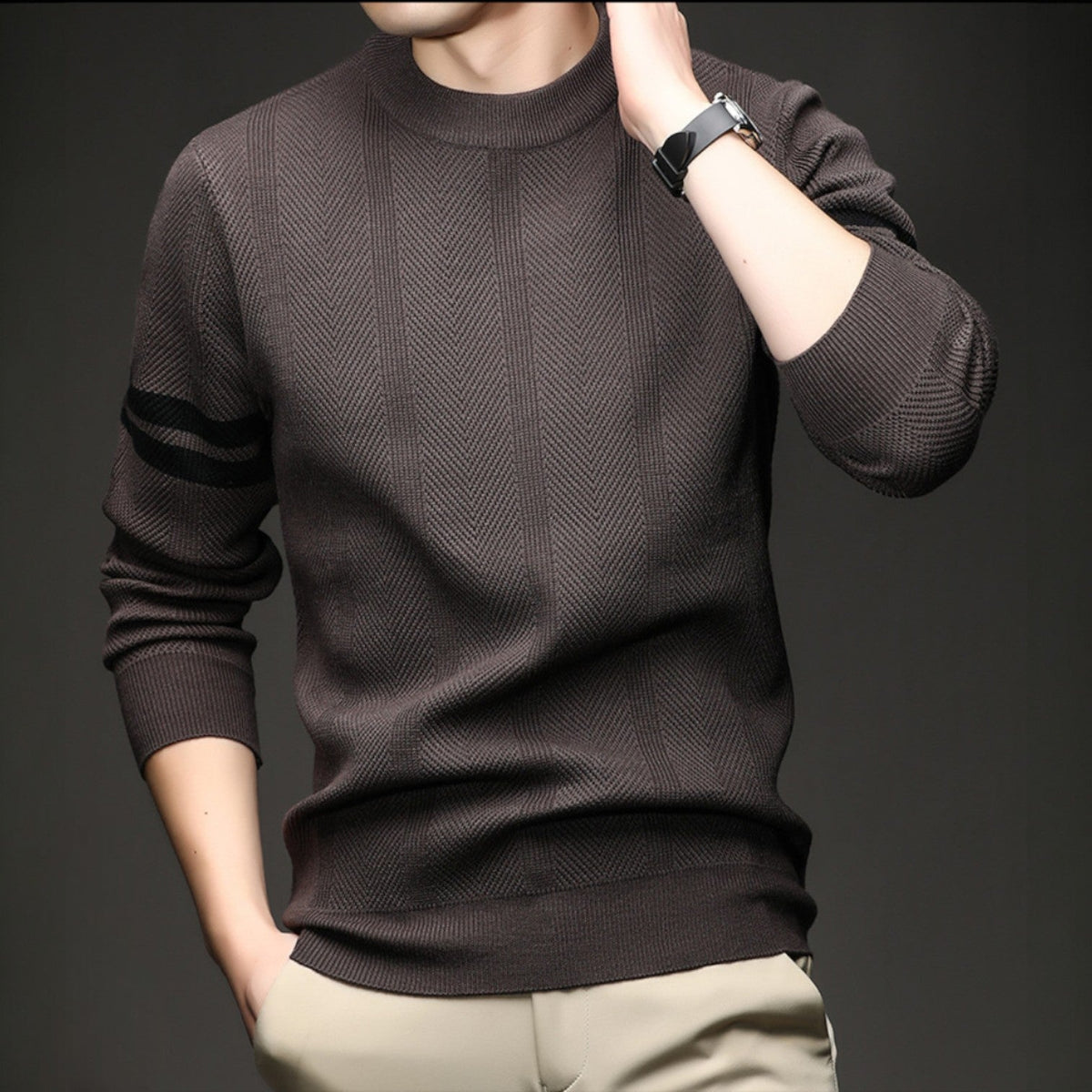 Leon Crewneck Knit Sweater - Jack Hafford