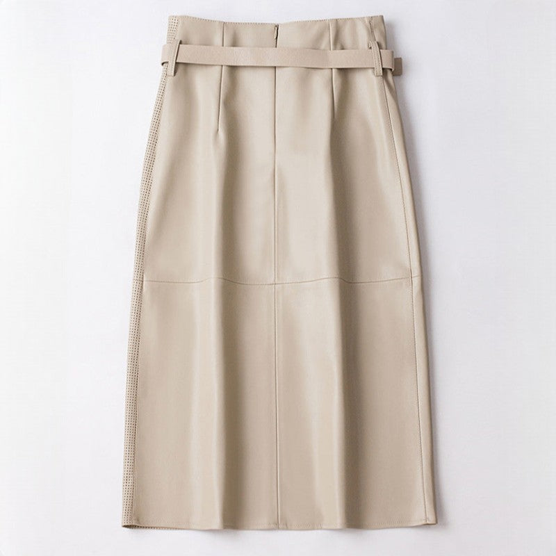 Vella Sheepskin Leather Skirt - Jack Hafford