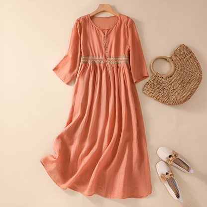 Floral Print Knee Length Dress