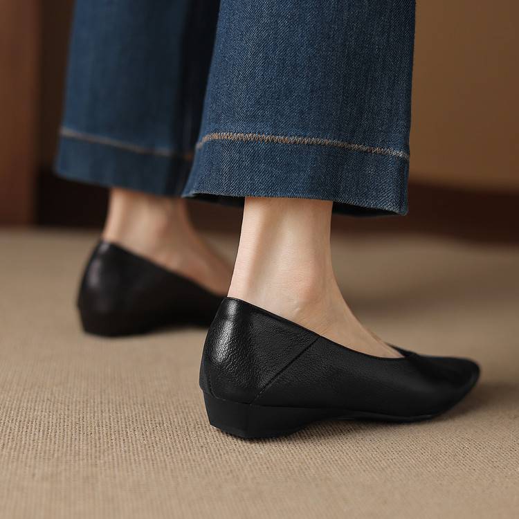 Real Leather Ballet Shoes