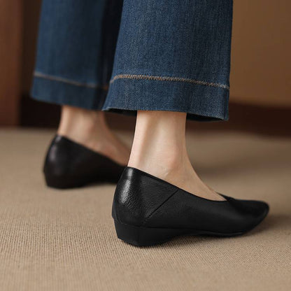 Real Leather Ballet Shoes